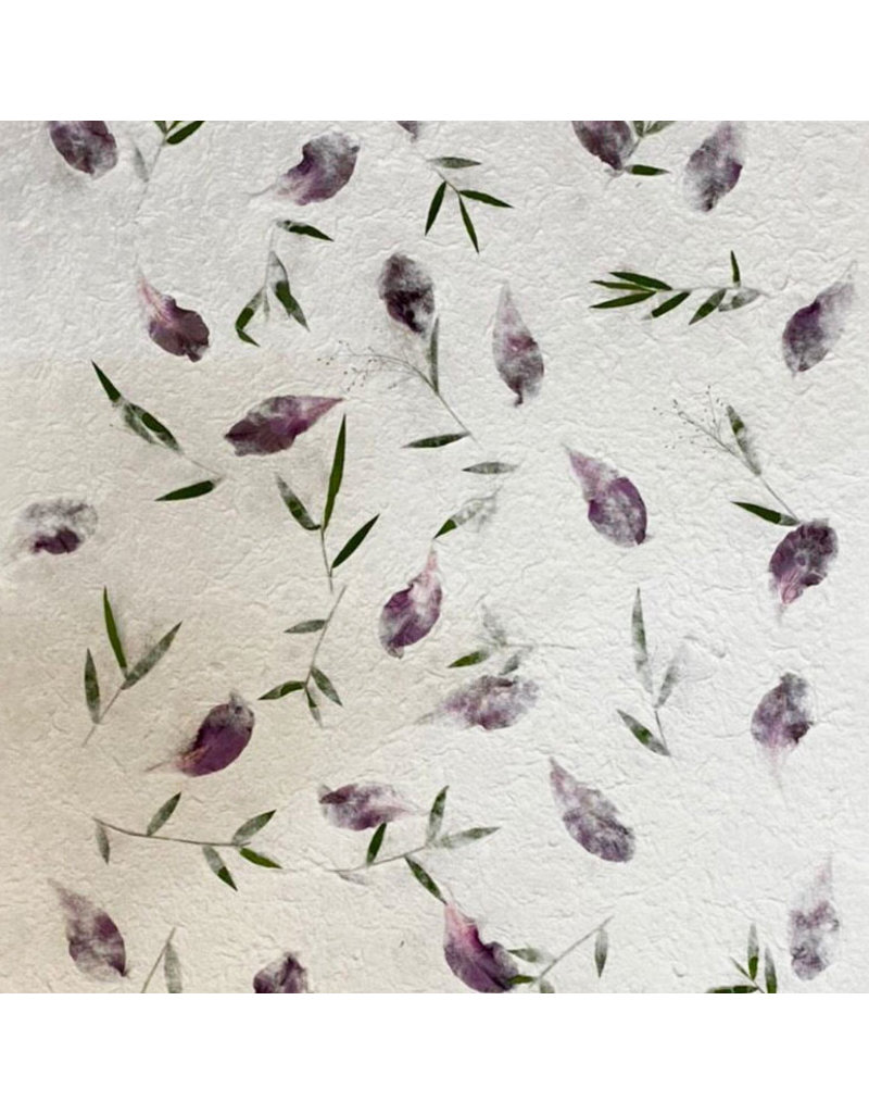 TH896 - Papier de mûrier avec des fleurs de Chong co