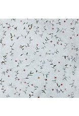 Maulbeerpapier mit Ixora-Blumen