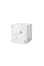 . Eco urn bekleed met natuurpapier met bougainvillea