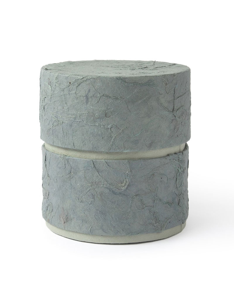 . Eco urn covered with natural paper