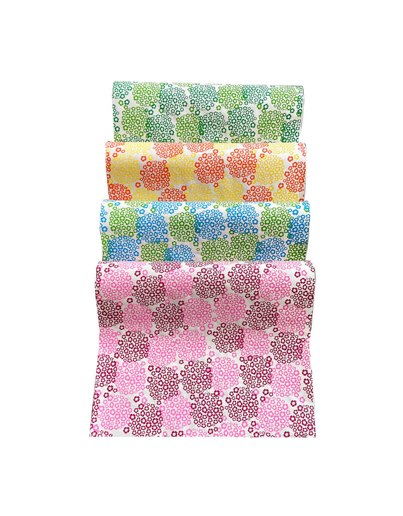 NE006 - Papier lokta avec impression hortensia