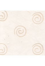 Maulbeerpapier mit Spiralen aus Wachs