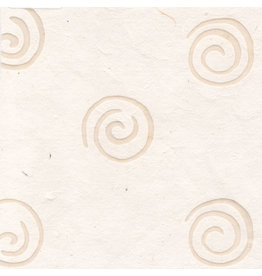 TH824 Maulbeerpapier mit Spiralen aus Wachs