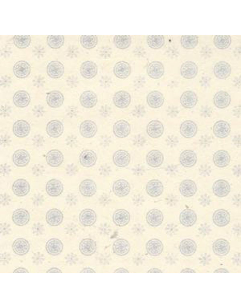 Papier lokta petites fleurs /cercle