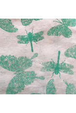 Lokta paper with dragonfly/butterfly print