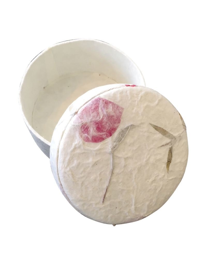 TH265 - Rond doosje met bloemblaadjes