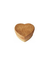 Boîte en forme de cœur avec écorce d'arbre