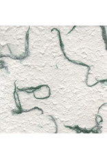 TH807 - Mulberry paper with green fibres
