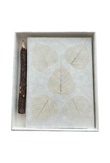 Notebook mulberrypaper, box and pencil