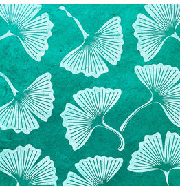 NE862 Loktapapier met ginkgo bladprint