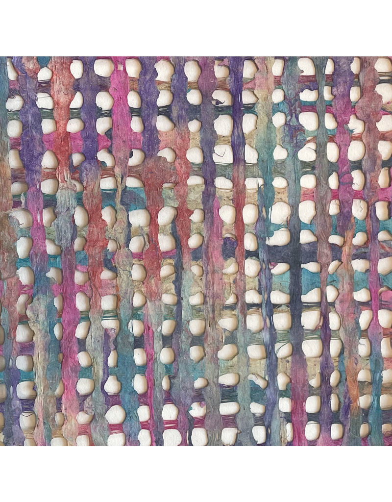 Amate papier met geweven kant