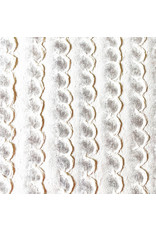 Mulberry paper with embossed semi-circles