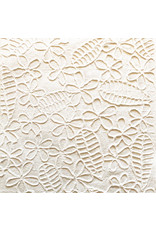Papier mûrier avec motif de fleurs/feuilles gaufrées