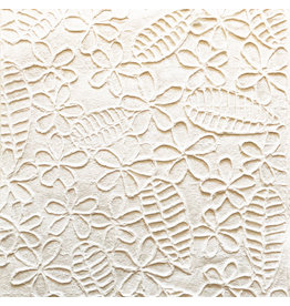 TH952 Mulberrypapier met bloem/blad in reliëf