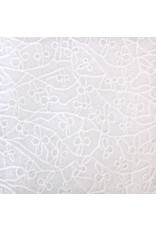 Papier de mûrier avec une guirlande de fleurs en relief