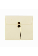 Set of  6 envelopes, buttonclosure