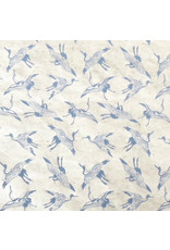 Lokta paper with print of cranes