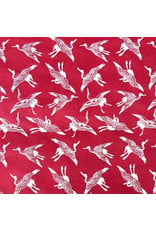 Lokta paper with print of cranes