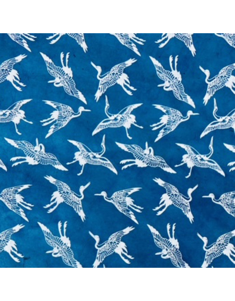 NE765 - Lokta paper with cranes