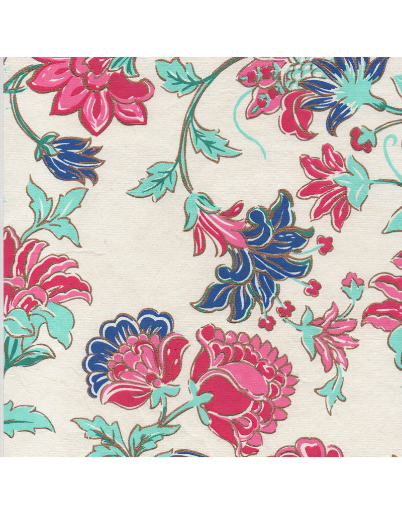 Cotton Paper floral print