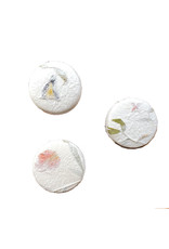 TH265 - Boîte ronde avec feuille de fleurs