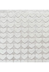 Guestbook embossed hearts