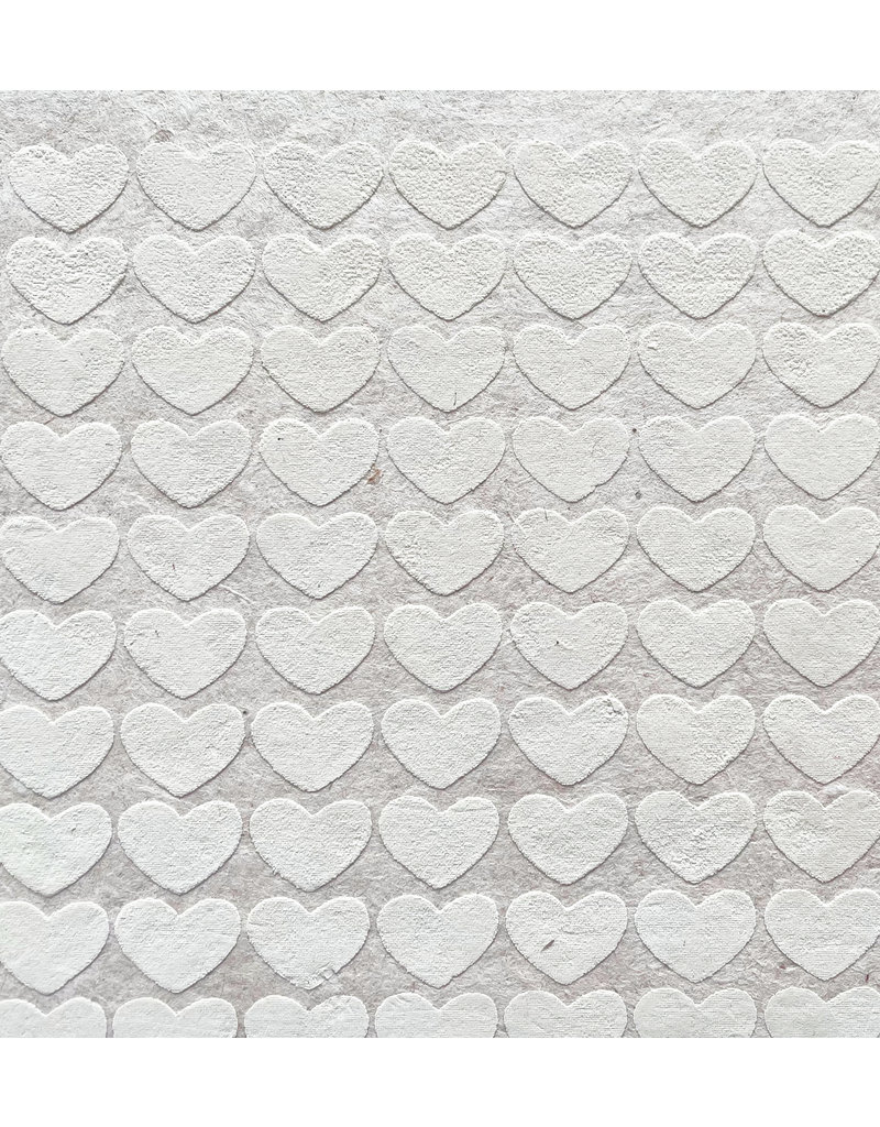 Guestbook embossed hearts