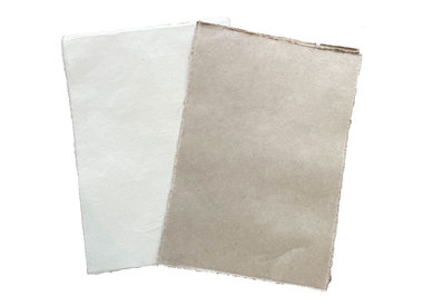 Papier coton et chanvre couleur uni