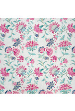 Baumwollpapier mit Blumendruck.
