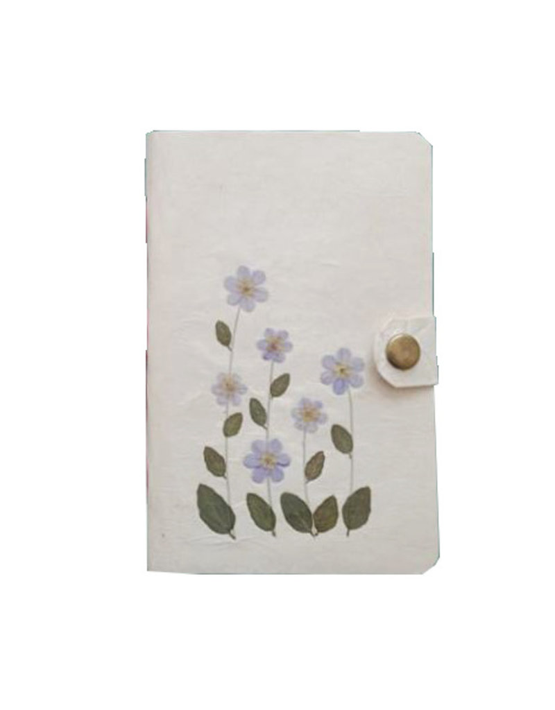 Notizbuch Gampi Papier mit Blumen