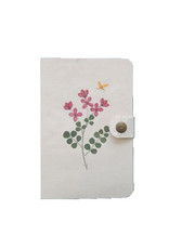 Notebook Gampi papier met bloem