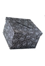 Box for envelopes or a collection silver roses