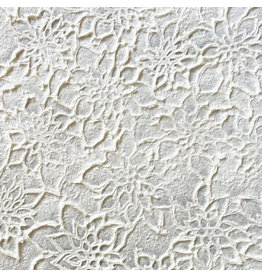 TH886 Maulbeerpapier mit großen geprägten Blüten