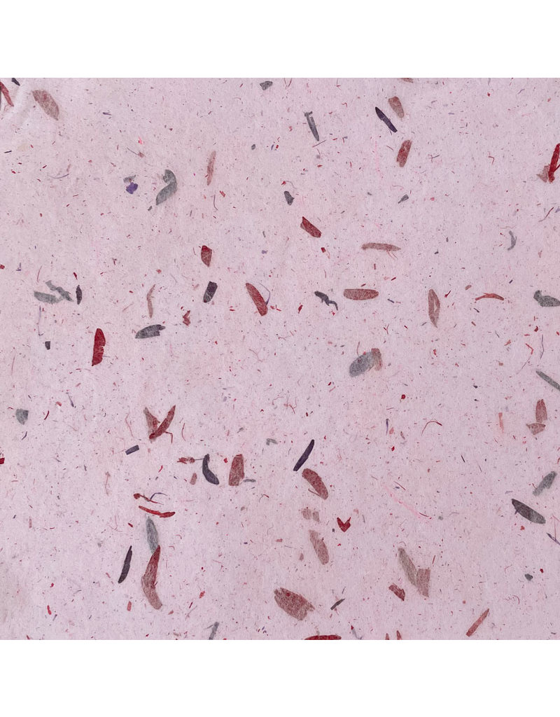TH864 - Mulberry paper with fibres and petals