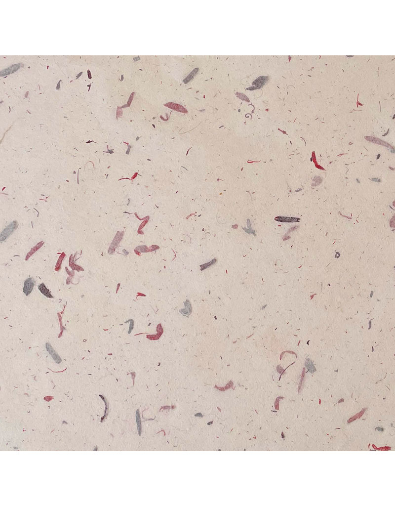 TH864 - Mulberry paper with fibres and petals