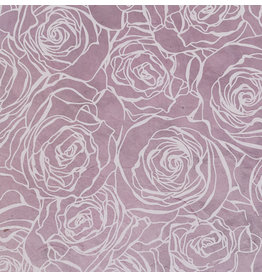 NE835 Lokta papier met rozenprint