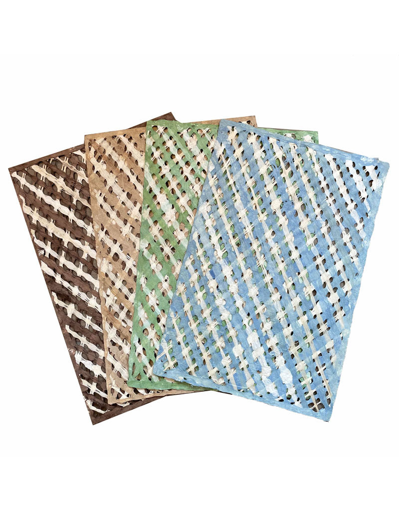 Amate-Papier mit kariertem Muster