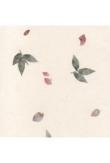 Gampi paper with flowers, 90 gsm