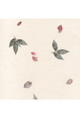 Gampi Papier mit Blumen, 90 Gr.