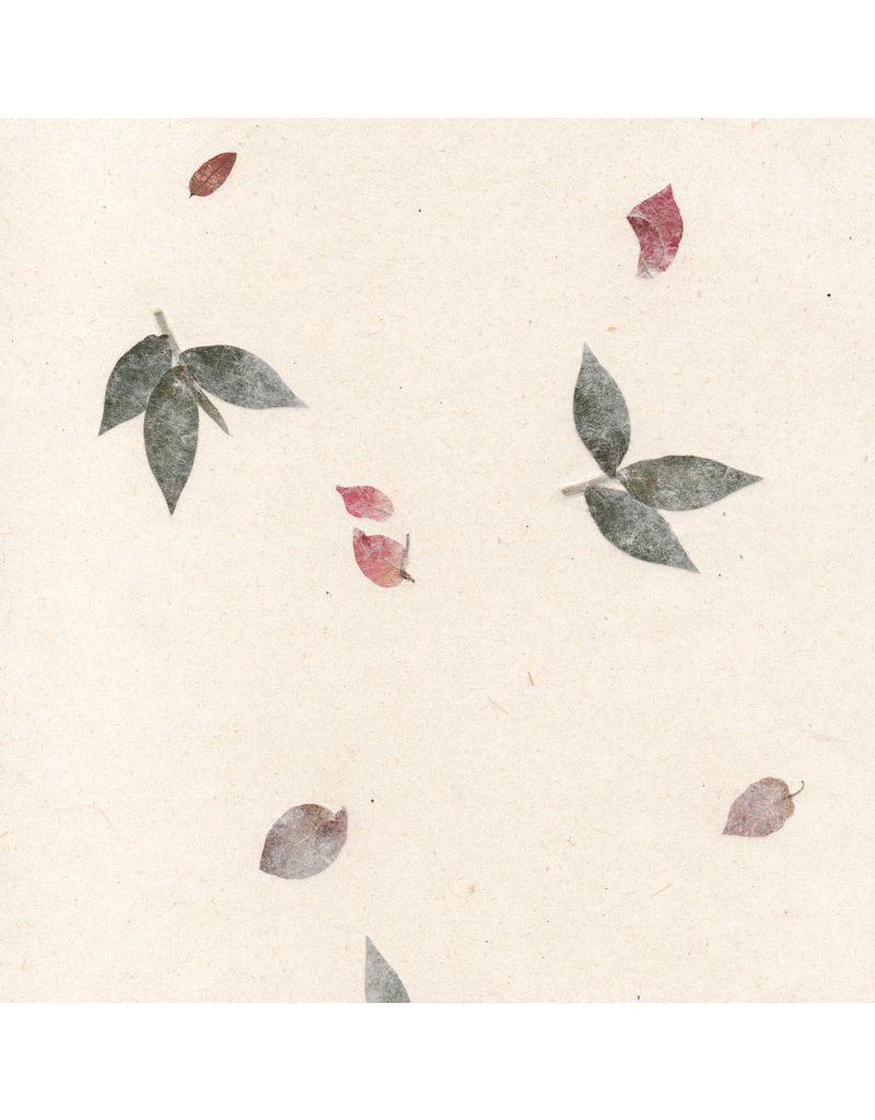 Gampi paper with flowers, 90 gsm