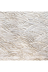 Papier mûrier avec motif de vagues gaufrées