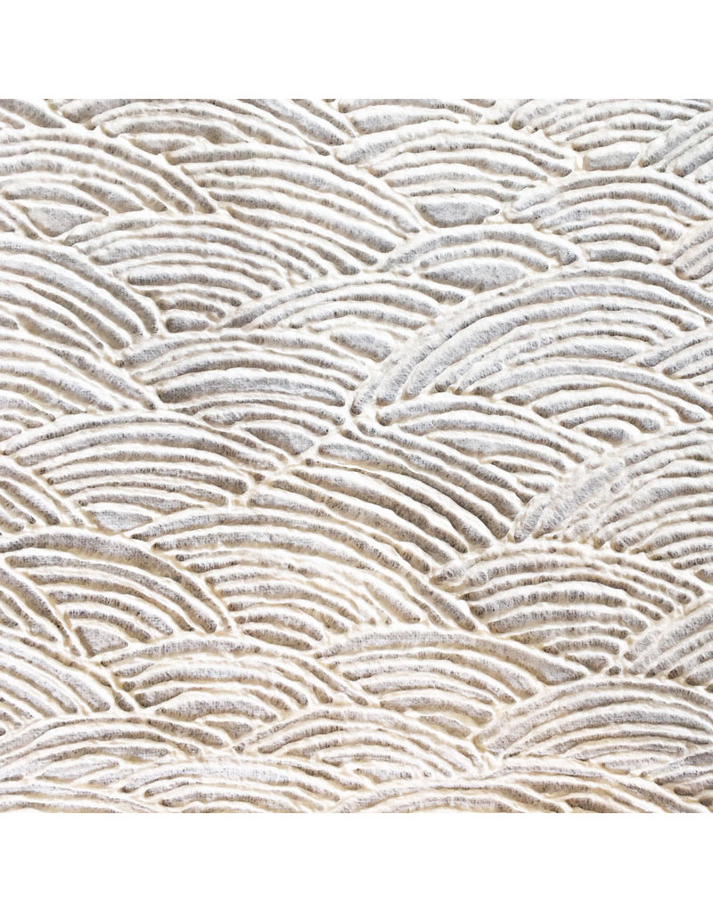 Papier mûrier avec motif de vagues gaufrées