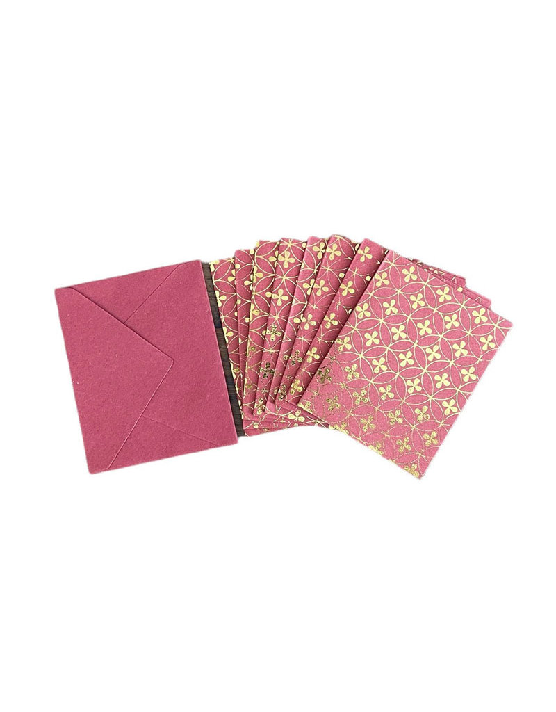 Set of cards with goldprint