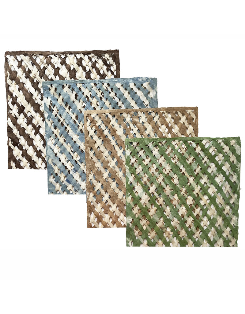 Amate paper with checked pattern