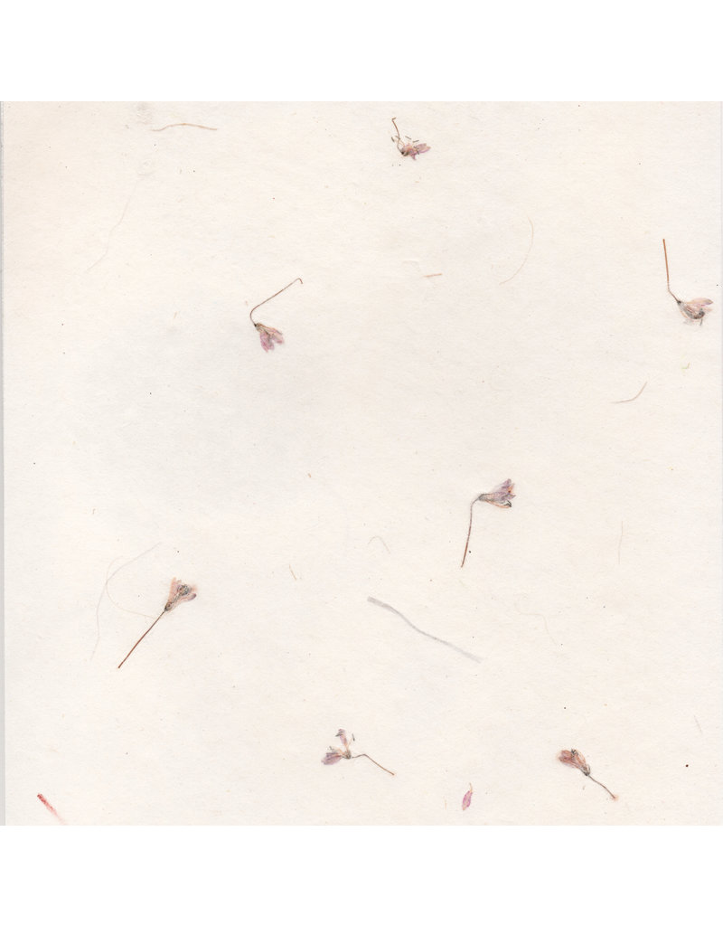 Gampi papier met bloemenmix, 90 gr.