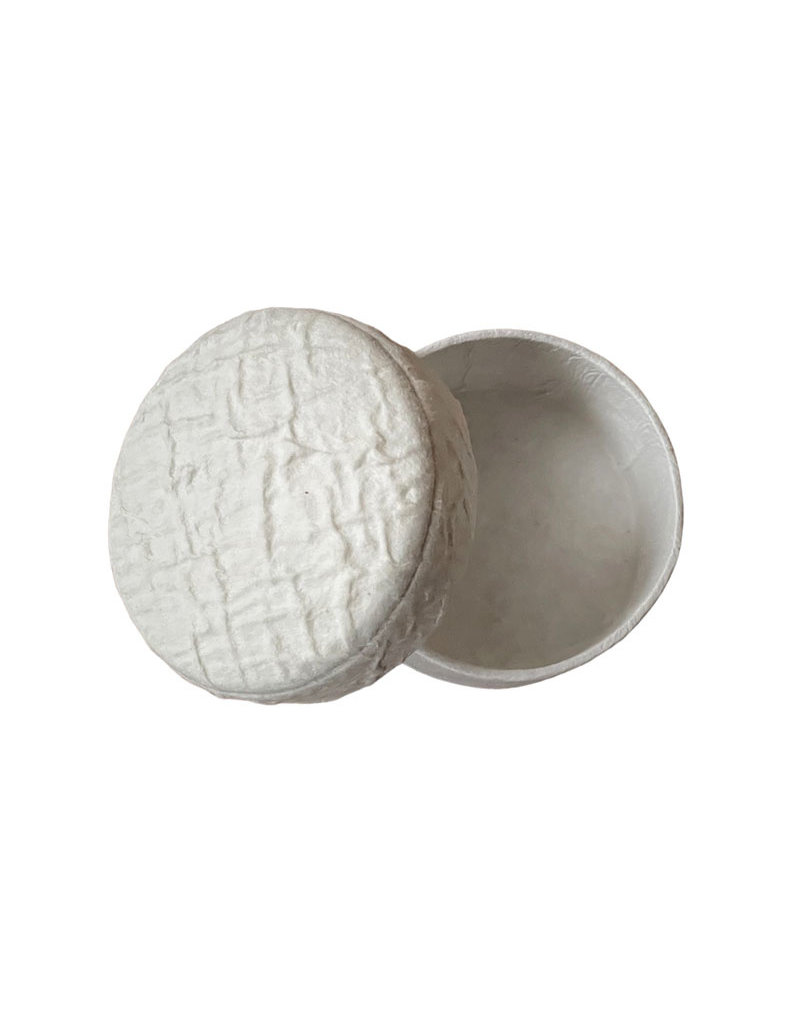 Rond doosje met relief