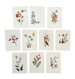 PN290 - Satz 10 Karten/Umschlagen Blumenmustern