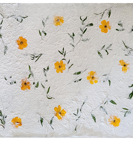 TH957 - Maulbeer-Papier mit Kosmosblüten