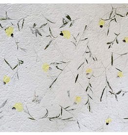 TH971 Papier de mûrier avec des fleurs de musc