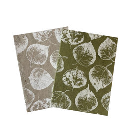 NE160 Cahier bodhi feuilles 15x11cm